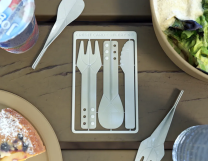Credit Card Cutlery Set