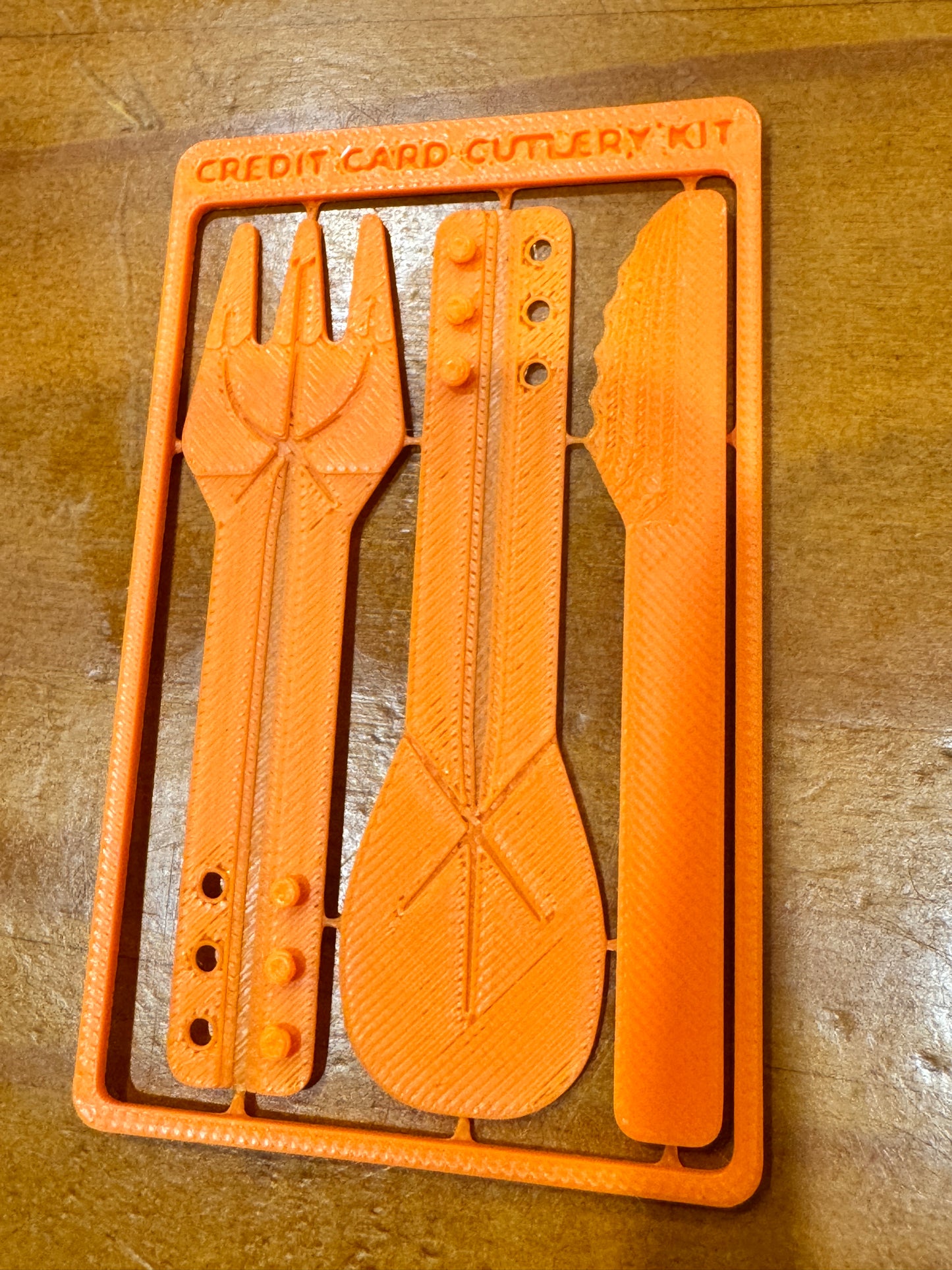 Credit Card Cutlery Set