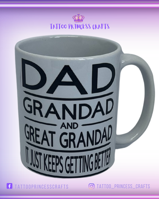 MUG: DAD GRANDAD & GREAT GRANDAD