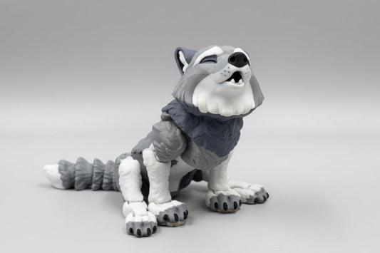 Articulated Wolf Large Figurine
